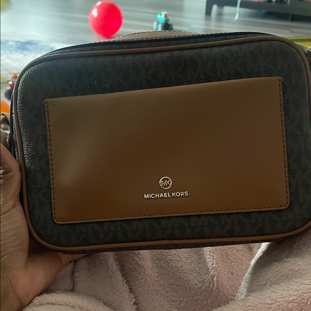 Michael Kors Black and Brown Belt Bag